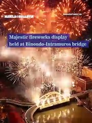 Majestic fireworks display held at Binondo-Intramuros bridge