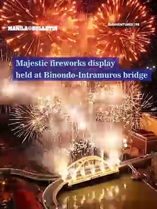 Majestic fireworks display held at Binondo-Intr...