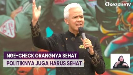 Diberi Stetoskop saat Kampanye Akbar, Ganjar: Untuk Nge-Check Orangnya Sehat Politiknya Juga Harus Sehat