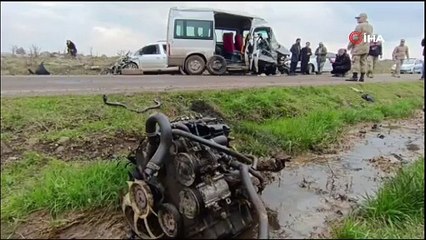 Siverek’te 4’ü ağır, 6 kişinin yaralandığı feci kazanın görüntüleri ortaya çıktı