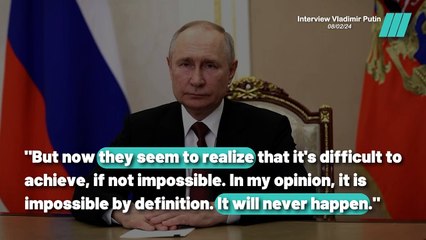 Putin declared, "Difficult, if not impossible, to inflict defeat on Russia."