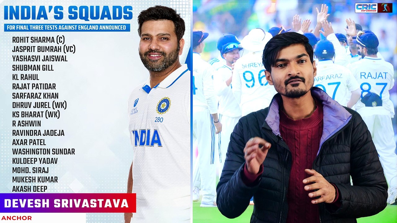 Breaking News: 3 टेस्ट की नई स्क्वाड आई, Virat Kohli हुए सीरीज से बाहर, इन 2 की हुई विदाई..  #BreakingNews #viratkohli  #CricketLovers #SportsNews #SportsLovers #CRICInformer
