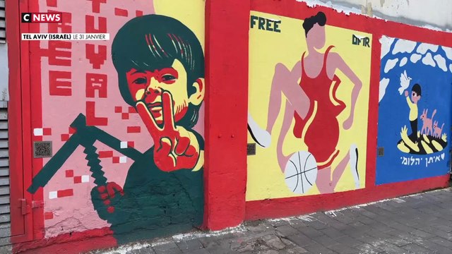 Attaque du Hamas : Des fresques en soutien aux otages israéliens