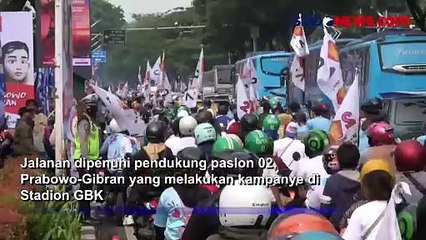 Jalanan Jakarta Macet Total Dampak Kampanye Akbar di GBK dan JIS