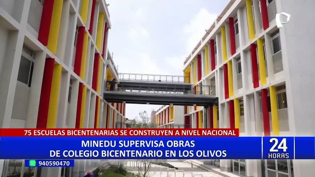 Ministra de Educación presenta infraestructura de las escuelas Bicentenario