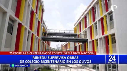 Ministra de Educación presenta infraestructura de las escuelas  Bicentenario