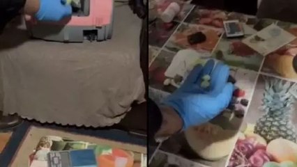 Küçükçekmece'de yapılan operasyonda elektrikli süpürge içinde uyuşturucu bulundu