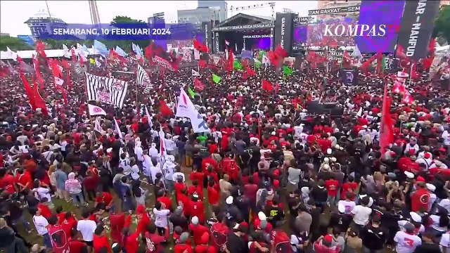 King Nassar Ajak Megawati hingga Puan Joget dan Nyanyi di Kampanye Akbar Ganjar