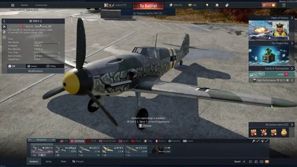 war thunder - bf 109 f2