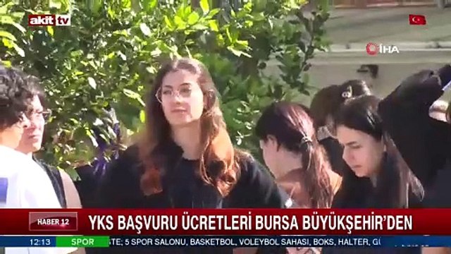 YKS başvuru ücretleri Bursa Büyükşehir'den