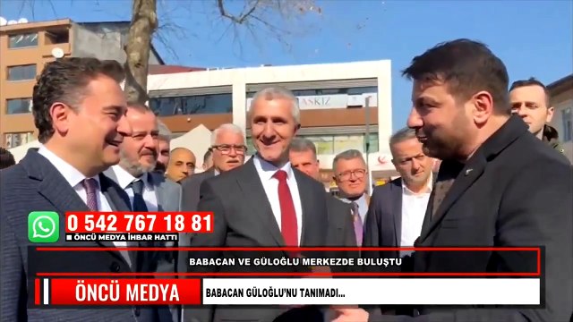 DEVA Partisi Genel Başkanı Ali Babacan, Davut Güloğlu'nu tanımadı