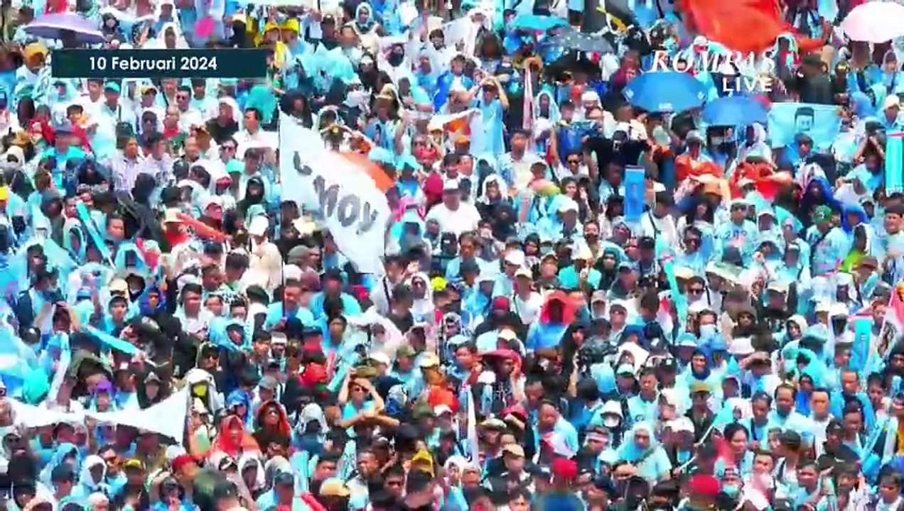 Begini Suasana Kampanye Akbar Prabowo-Gibran di GBK