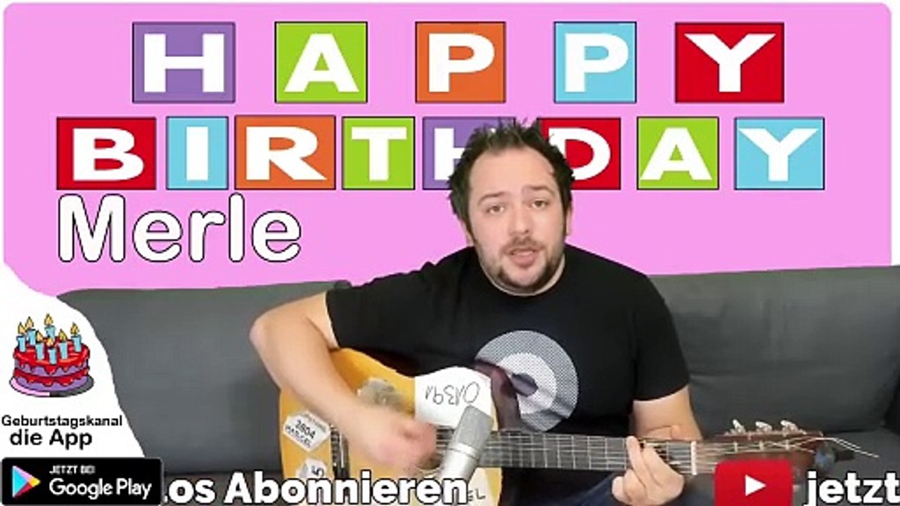 Happy Birthday, Merle! Geburtstagsgrüße an Merle