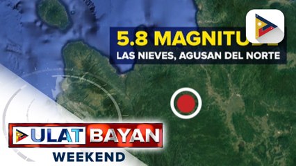 Ilang bahagi ng Mindanao, niyanig ng magnitude 5.8 na lindol