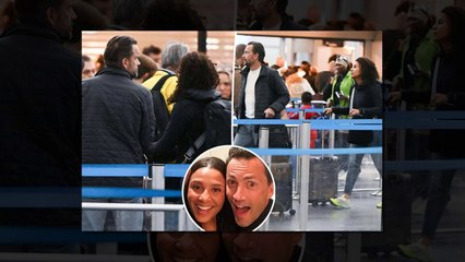 Andrew Shue and Marilee Fiebig jet out of NYC together in rare new outing