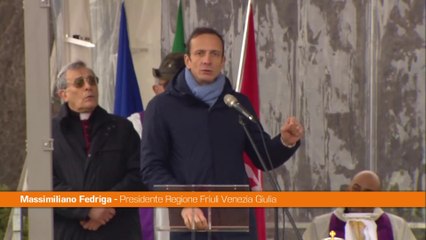 Foibe, Fedriga "Ricordare per costruire il futuro dell'Europa"