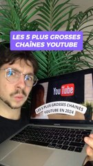 Les 5 plus grosses chaines Youtube !