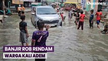 Banjir Rob Kembali Rendam Pemukiman Warga di Kali Adem, Jakarta Utara