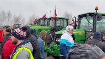 Ewelina Fuminkowska Protest rolników Turzno DK91