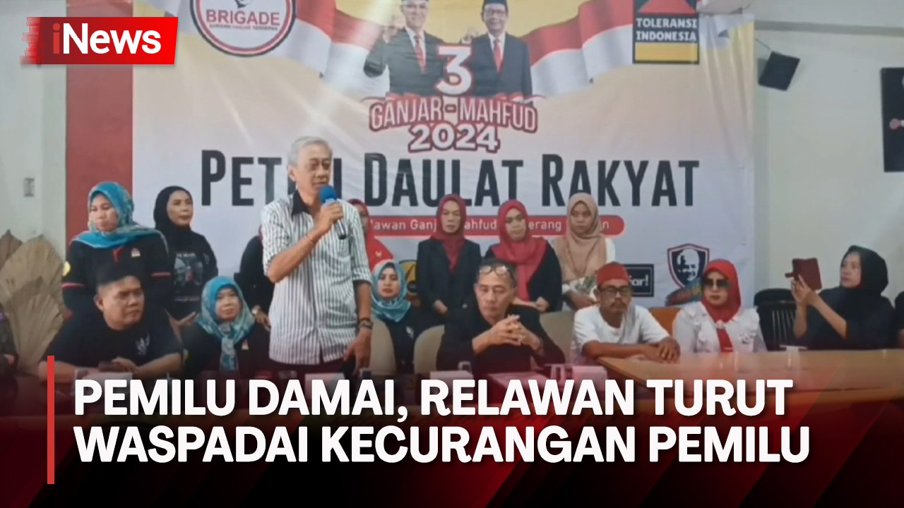 Deklarasikan Pemilu Damai, Relawan Ganjar-Mahfud Turut Waspadai Kecurangan Pemilu