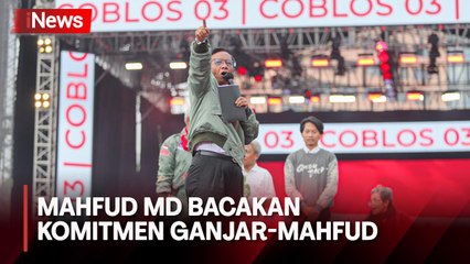 Mahfud MD Bacakan Komitmen Paslon 3, Apa Saja Isinya?