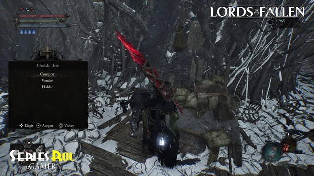 Lords of the Fallen-2023 - 79 Clase Señor - Boss El Córvido Vacuo en Feudo de la Escarcha Maldita