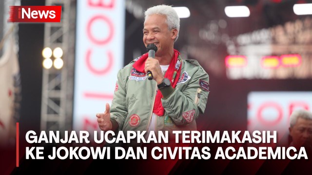 Kampanye Terakhir, Ganjar Ucapkan Terimakasih ke Jokowi dan Civitas Academica