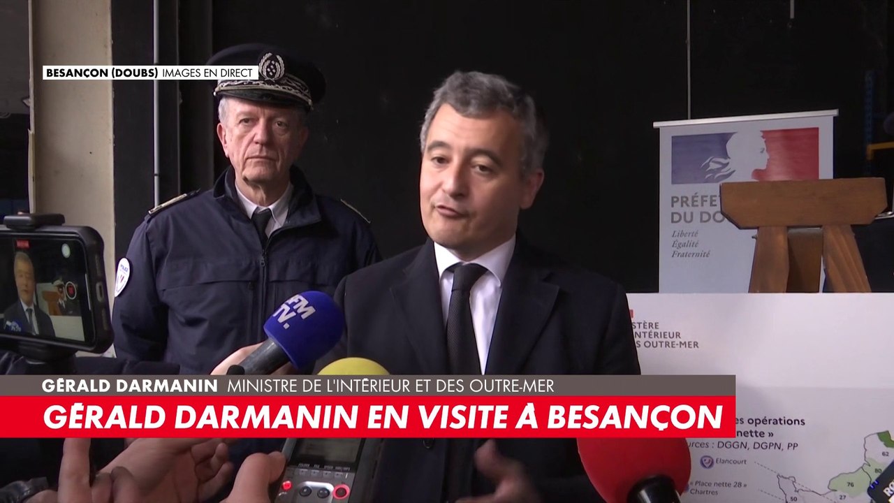 Gérald Darmanin: «À chaque saisie sur le territoire national, il y a des armes désormais»