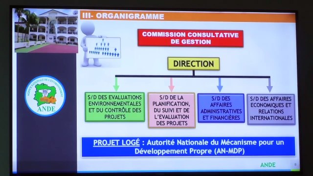 Jacques Assahoré, Ministre de l'Environnement visite les structures sous tutelle