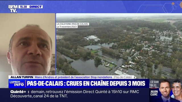 Prévention des crues dans le Pas-de-Calais: Il n'y a pas d'avancée , regrette Allain Turpin, maire d'Andres