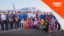 Penerbangan sulung Flydubai ke Langkawi tiba pada Sabtu