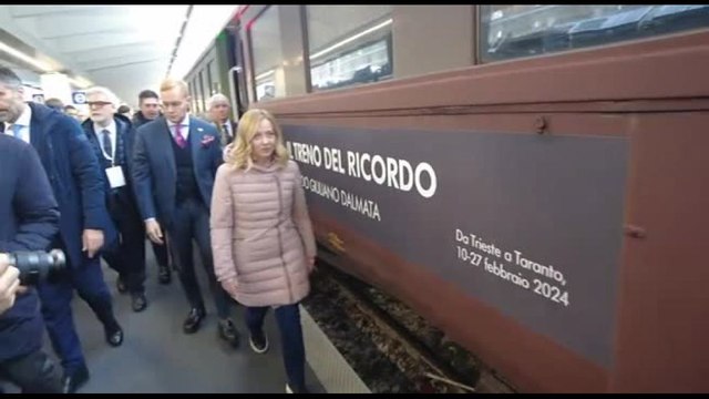 Giorno del ricordo, Meloni inaugura il Treno del ricordo