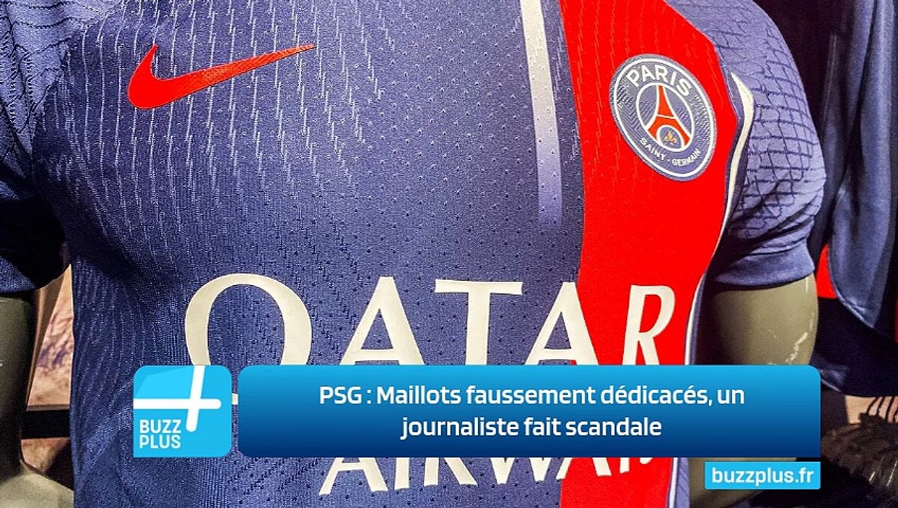 PSG ‍: Maillots faussement dédicacés, un journaliste fait scandale