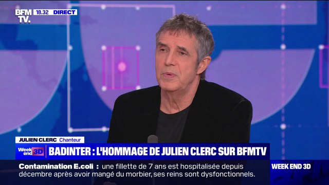 Julien Clerc, au sujet de la mort de Robert Badinter: C'est une grande perte pour notre pays