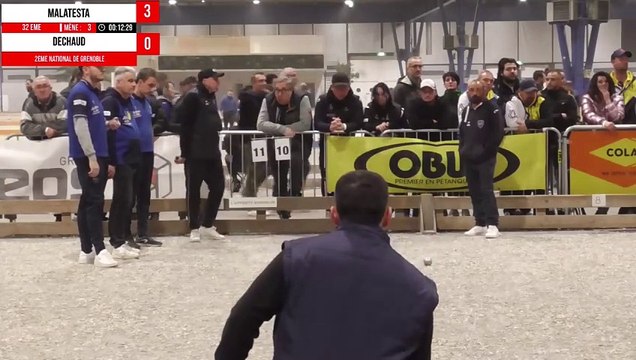 32ème SCHATZ vs DECHAUD : Supranational à pétanque de Grenoble triplette Indoor 2024
