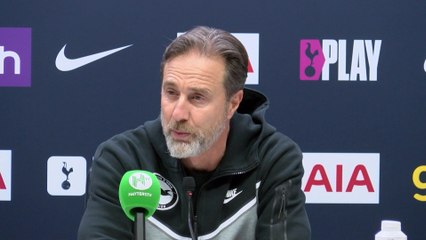 Brighton Assistant Head Coach Andrea Maldera reacts to the disappointing loss against Tottenham