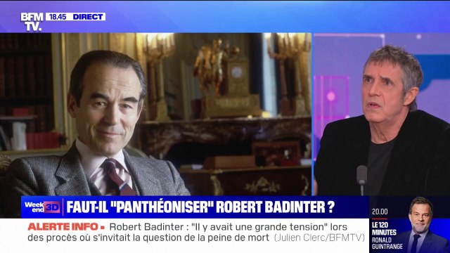 Mort de Robert Badinter: Il aurait tout à fait sa place au Panthéon, affirme Julien Clerc