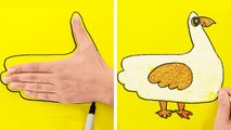 Sweet Art ideas for School and Home. Easy Drawing tricks