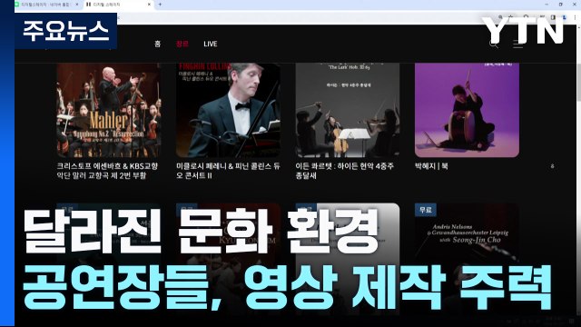 달라진 문화 환경①...공연장들, 영상 제작 주력 / YTN