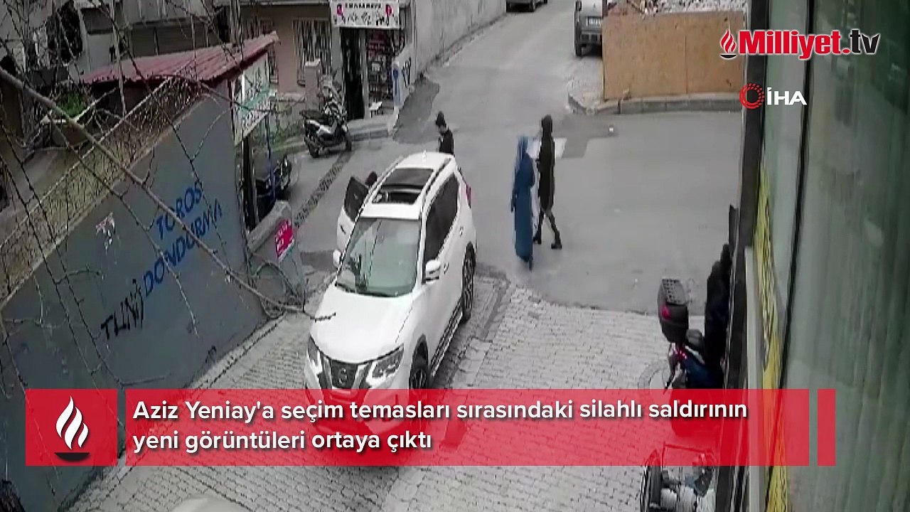 Aziz Yeniay'a seçim temasları sırasındaki silahlı saldırının yeni görüntüleri ortaya çıktı