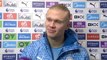 Manchester City’s Erling Haaland speaks about scoring his first double against Everton since foot injury