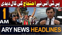 ARY News 1 AM Headlines | 11th February 2024 | PTI called for protest - Barrister Gohar announcement