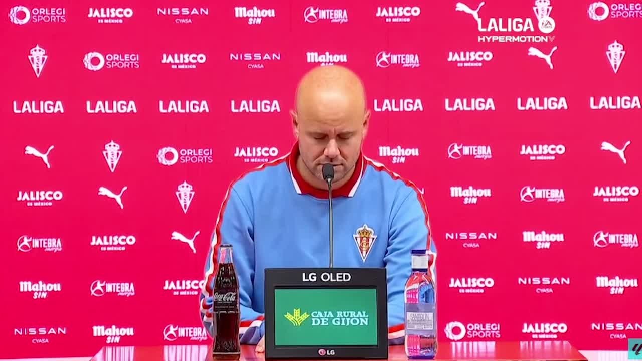 Miguel Ángel Ramírez, rueda de prensa Real Sporting vs. Real Oviedo