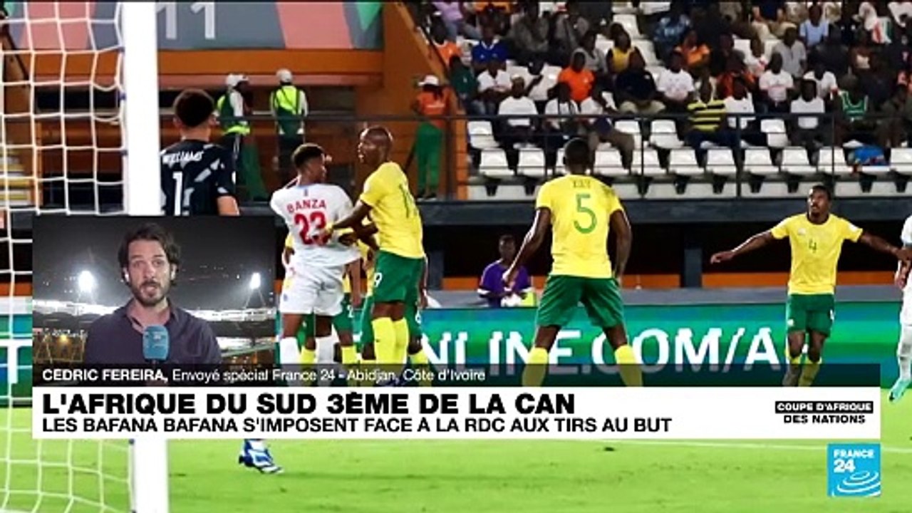 CAN 2024 : la RD Congo termine au pied du podium, butée par l'Afrique du Sud
