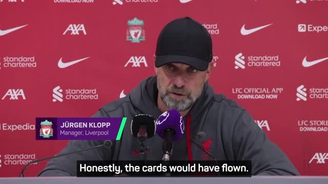 Klopp says Liverpool's win over Burnley would've been 'Wild West' with blue cards