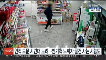 '망 보고 훔치고'…무인점포 범죄 급증