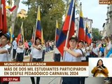 Estudiantes del edo. Mérida participan en el desfile Pedagógico Carnaval 2024