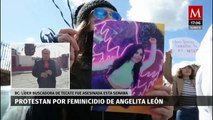 Se lleva a cabo protesta en Baja California por asesinato de Angelita Meraz León