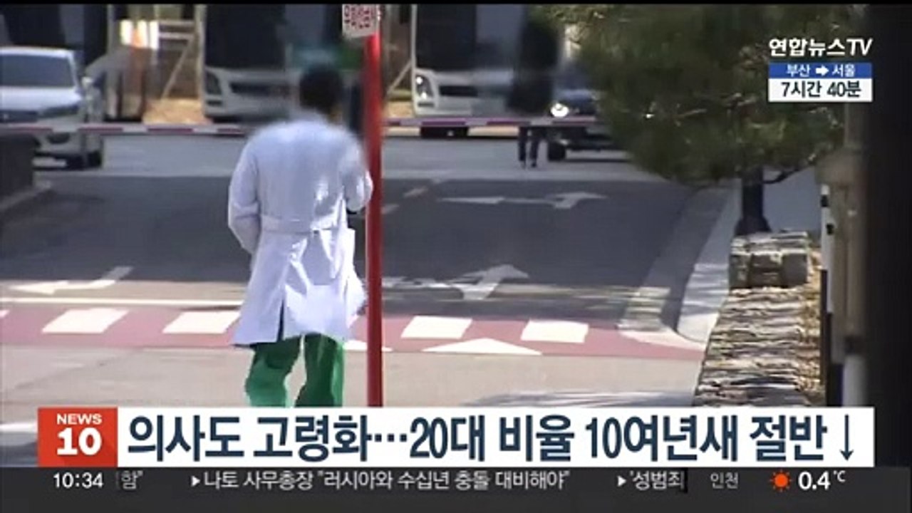의사도 고령화…20대 비율 10여년새 절반↓