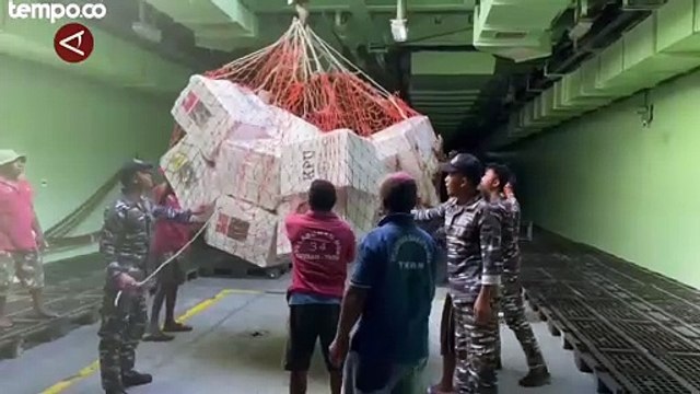TNI AL Distribusikan Logistik Pemilu di Wilayah Indonesia Timur